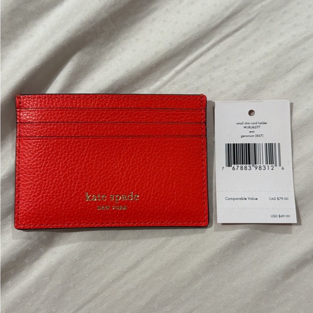 Kate Spade Vibrant Red Card Holder